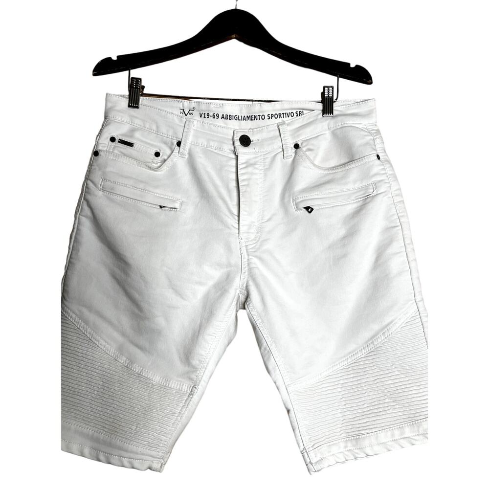 Versace 19 V 69 Abbigliamento Sportivo SRL men's white shorts size 34